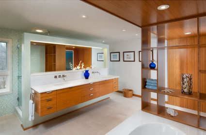 floating vanity wall Mary Cerrone Architecture & Interiors Pittsburgh