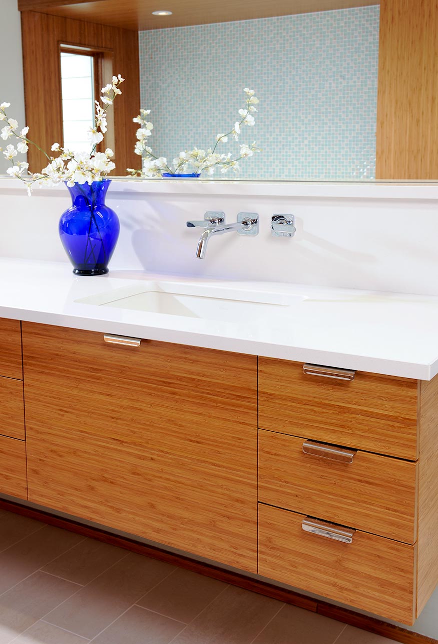 floating vanity wall Mary Cerrone Architecture & Interiors Pittsburgh