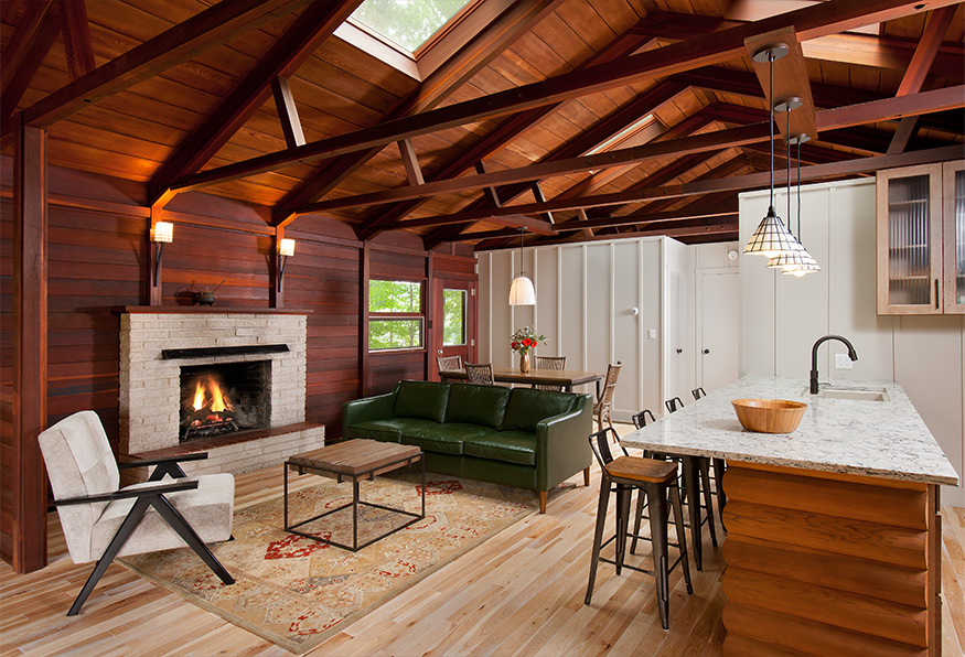 redwood cabin Mary Cerrone Architecture & Interiors Pittsburgh